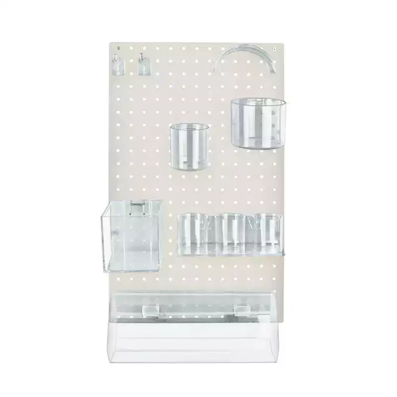 Azar Displays 10-Piece Pegboard Wall Organizer Kit
