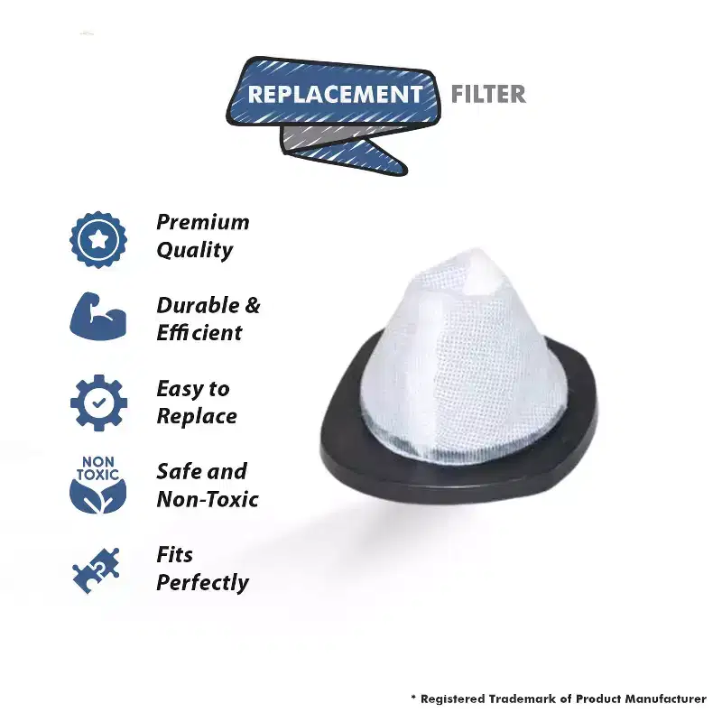 Topvacuumparts Replacement for Bissell Featherweight Stick Lightweight Bagless Vacuum 2033, One Size Fits All, Blue Filters (1611501-2-PACK)