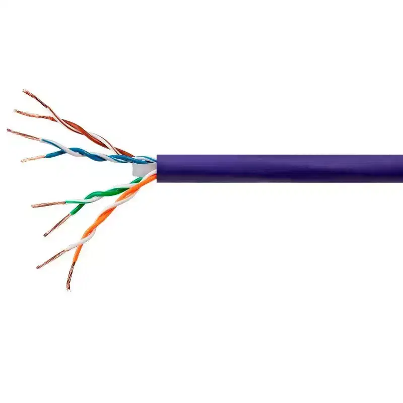 Monoprice Cat6 CMP Bulk Cable - 1000 Feet, Purple, UTP, Solid,UL, 23AWG, 550Mhz,Pure Bare Copper Wire, For Networking, LAN, Modems, Routers, Server