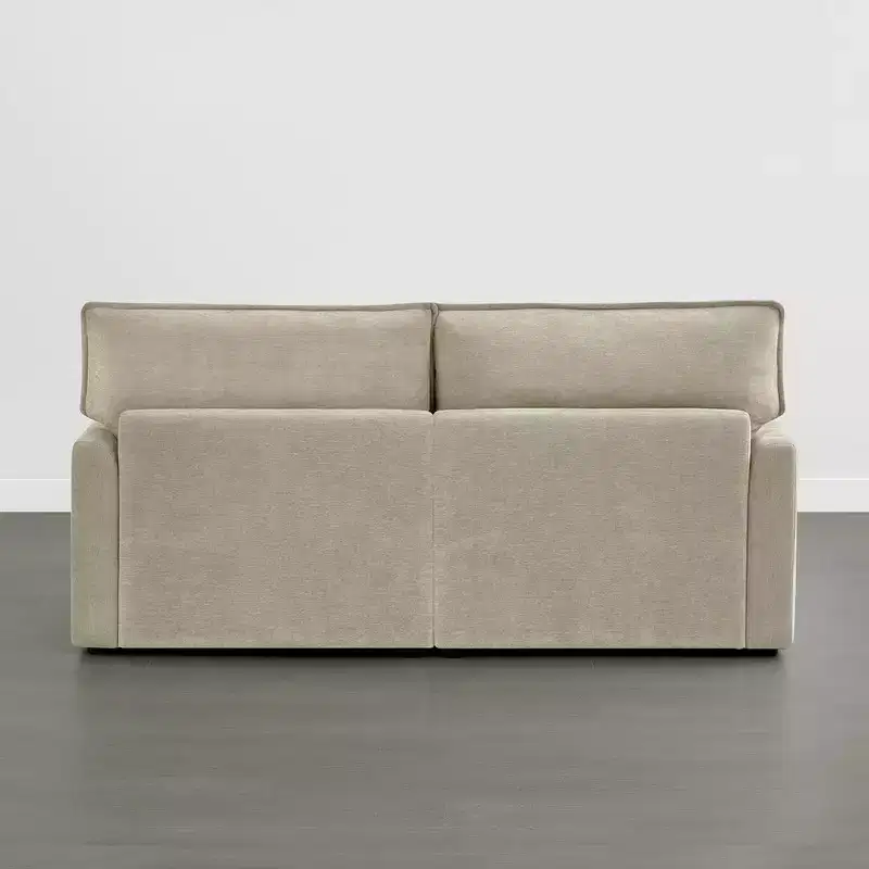 Spruce & Spring Modular Couch Oversized Sectional Sofa for Living Room, Taupe-2PC+Ottoman