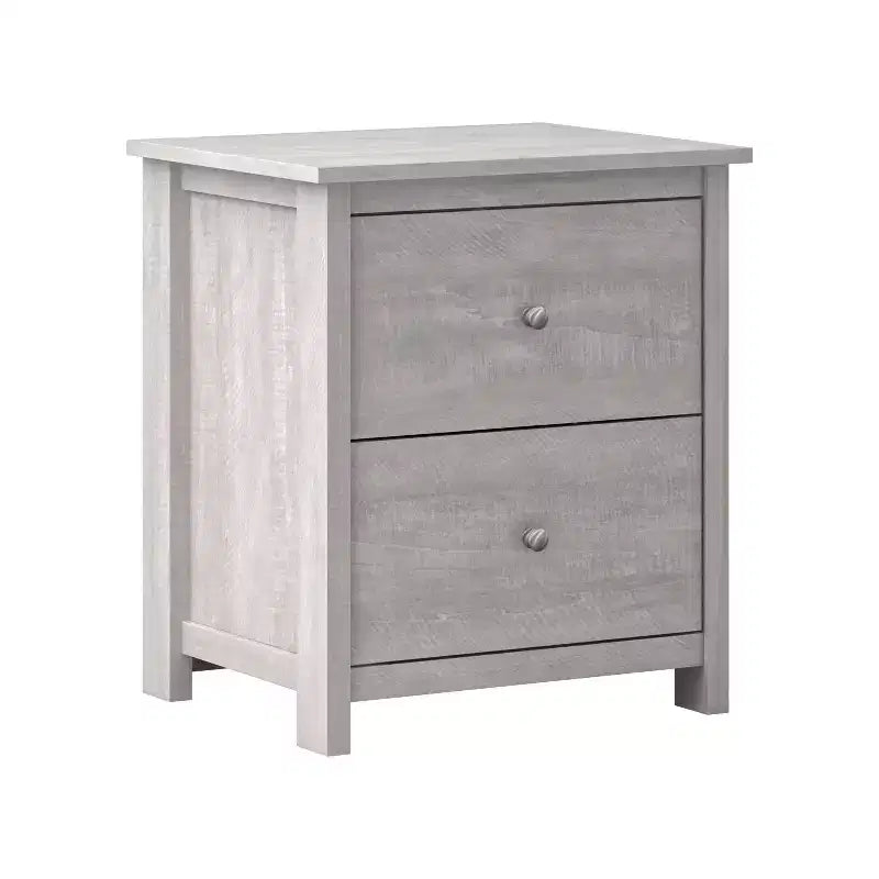 2-Drawer Nightstand with Storage, 18.7