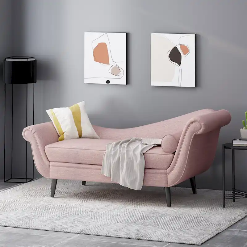 Calvert Upholstered Chaise Lounge by Christopher Knight Home
