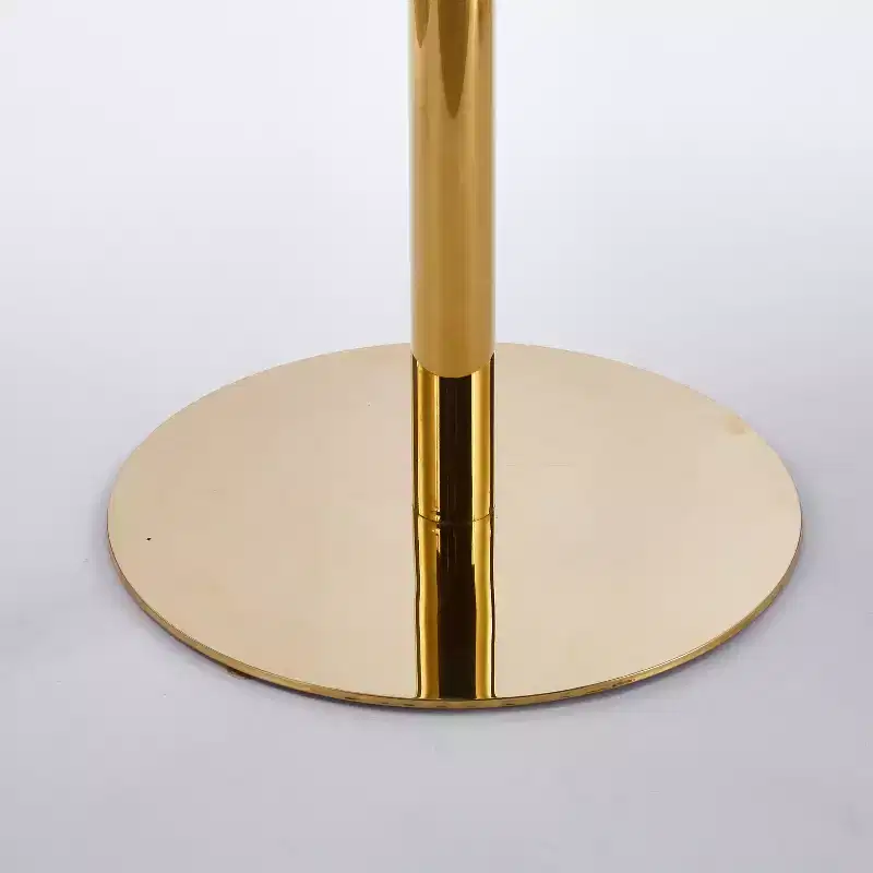 31.5-inch Folding Tulip Bar Table with Round MDF Table Top and Metal Legs, for 2-4 People