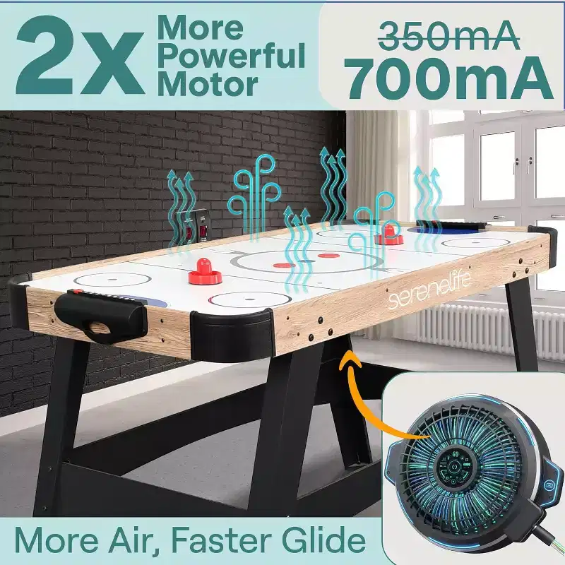 SereneLife Powered Air Hockey Table