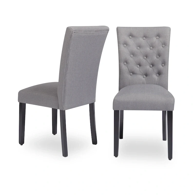 Upholstered Armless Parson Dining Chairs (Set of 2)
