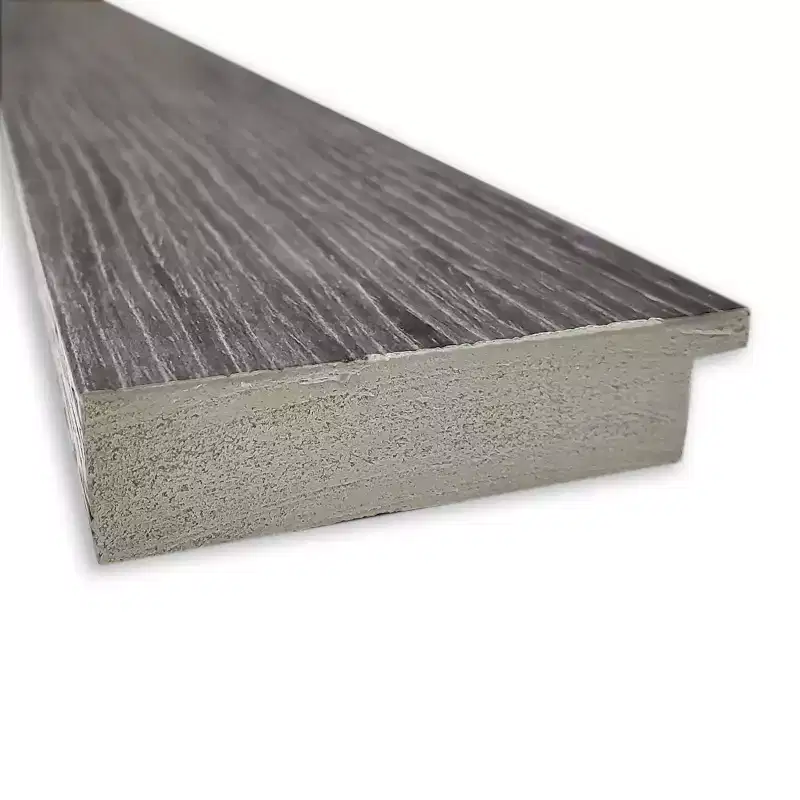 34x28 Non-Beveled Pinstripe Plank Gray Bathroom Wall Mirror - Amanti Art: Modern Rectangle, Wall Mount