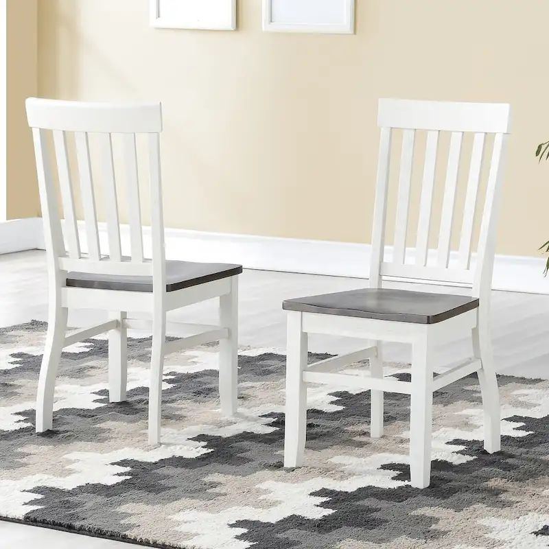 Steve Silver Crestwood Farmhouse Wood Side Chair (Set of 2)