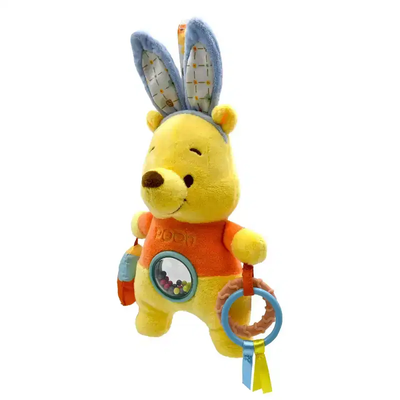 Disney Baby Winnie The Pooh Easter Hanging Activity Toy: Sensory Development, Fine Motor Skills, Teether, Crinkles