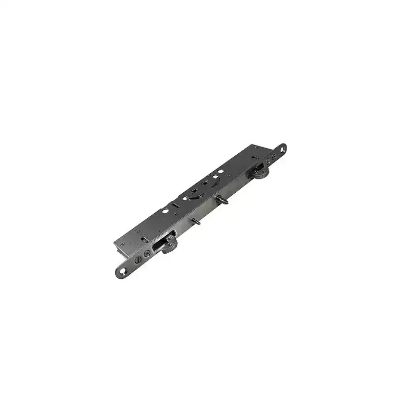 Brixwell Dual Point Mortise Lock Square Drive, 11 Hole Center, 3/4 Faceplate Width, Stainless Steel Material and Finish