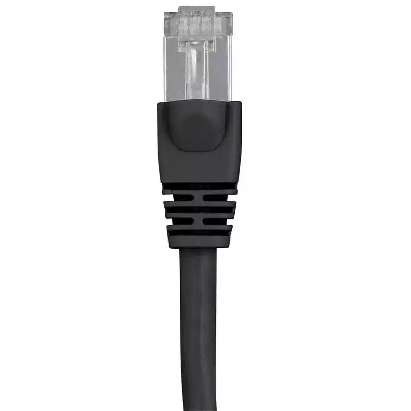 Monoprice Cat6A Ethernet Patch Cable - 50 Feet - Black | Network Internet Cord - RJ45, 550Mhz, STP, Pure Bare Copper Wire, 10G, 26AWG