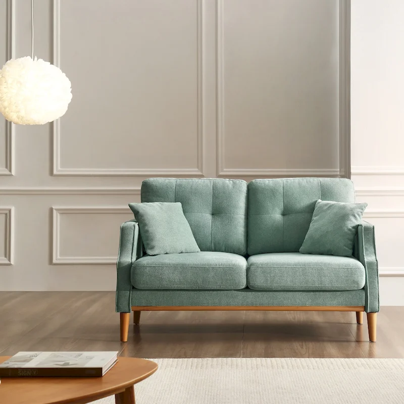 Loveseat With Waterproof Fabric, USB Charge