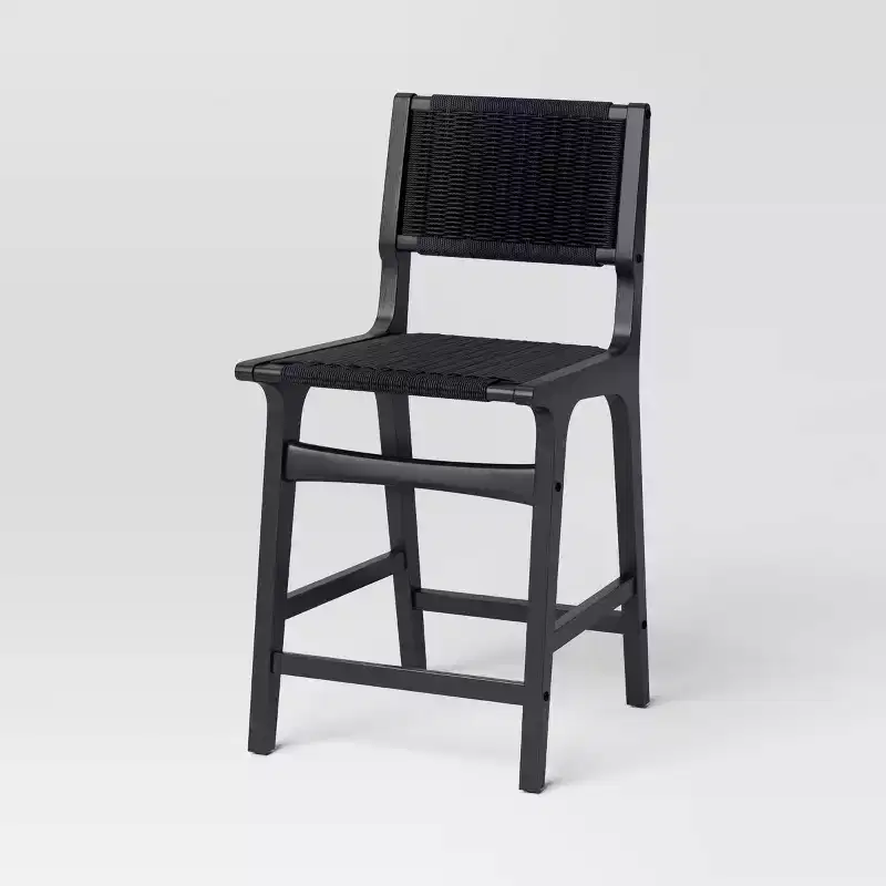 24 Ceylon Woven Counter Height Barstool with Footrest - Threshold