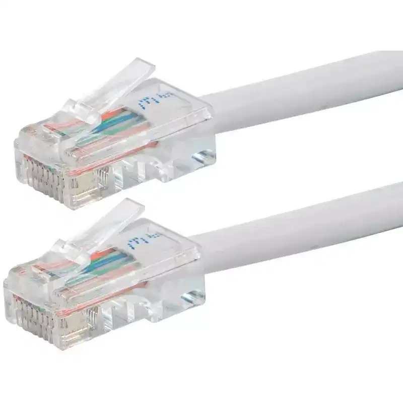 Monoprice Cat6 Ethernet Patch Cable - 1 Feet - White, RJ45, Stranded, 550Mhz, UTP, Pure Bare Copper Wire, 24AWG - Zeroboot Series