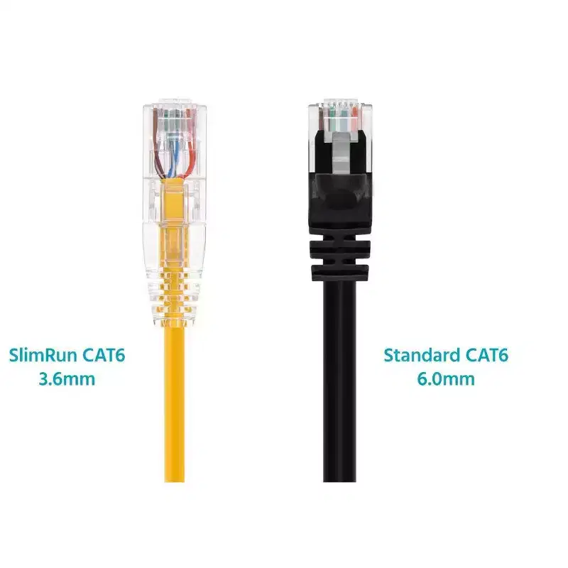 Monoprice Cat6 Ethernet Patch Cable - 1 Feet - Yellow | Network Internet Cord - Snagless RJ45 Stranded 550MHz UTP CMR Riser Rated Pure Bare Copper