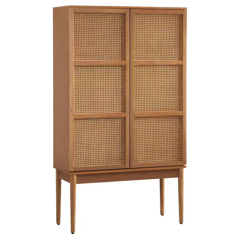 Cabinet Natural �C Mid-Century, Ash Veneer, Adjustable Shelves