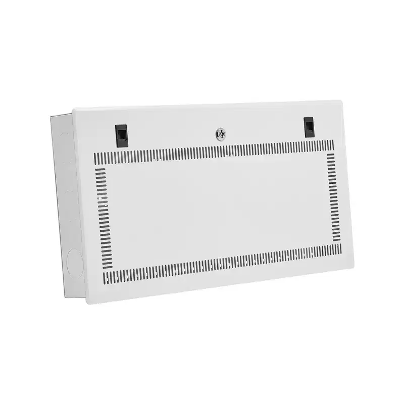 VEVOR Media Enclosure, 28-Inch, Structured Media Center with Vented Hinged Door, Cable Management Box, Structured Wiring Multi-Media Cabinet, White