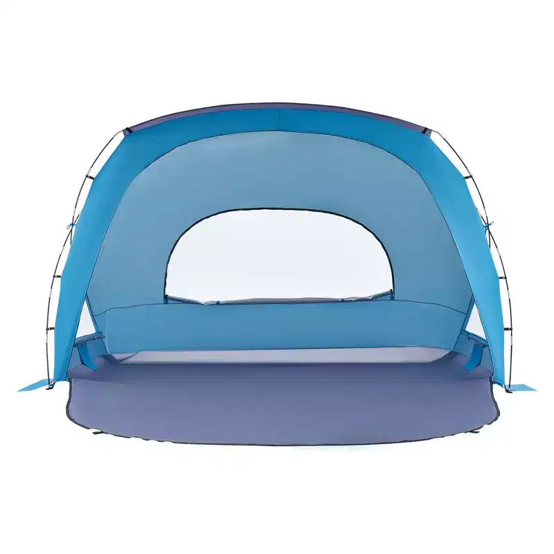 VEVOR Beach Tent Sun Shelter for 6 Person, UPF 50+ Protection, Portable Sun Shade Canopy with Carrying Bag & Sand Pockets, Lightweight,Blue