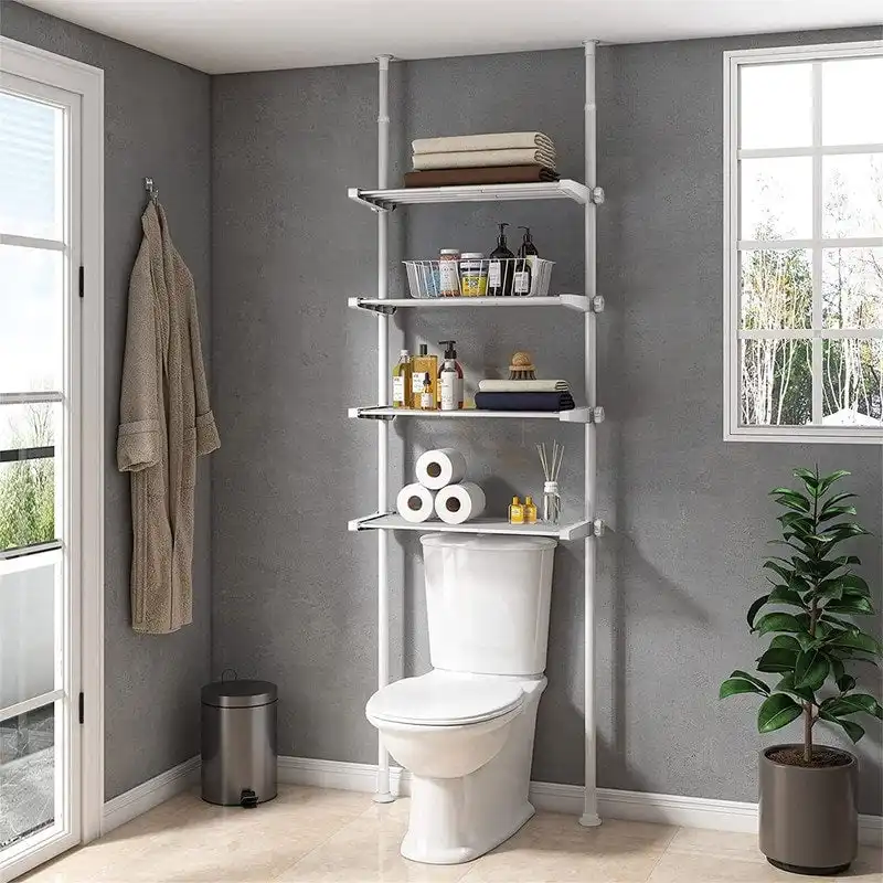 Over the Toilet Storage Cabinet - 10.6D x 33W x 116H