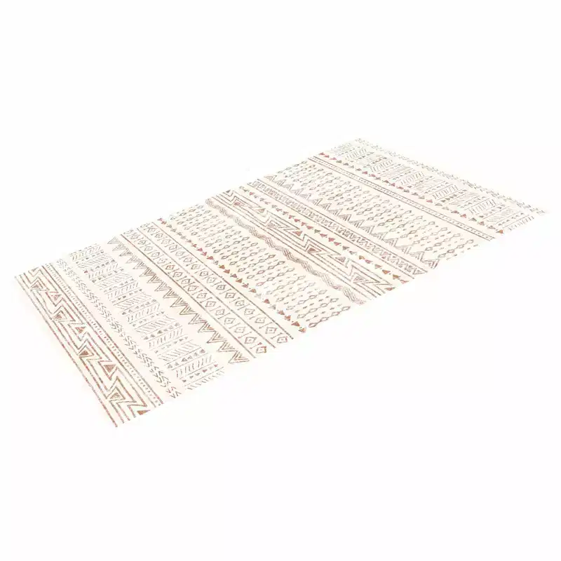 VEVOR Area Rug, 5 x 8 ft Large Washable Rug, Non-Slip and Tear-Resistant Soft Carpet, Pet Friendly Modern Area Rugs, Indoor Mat for Bedroom, Beige