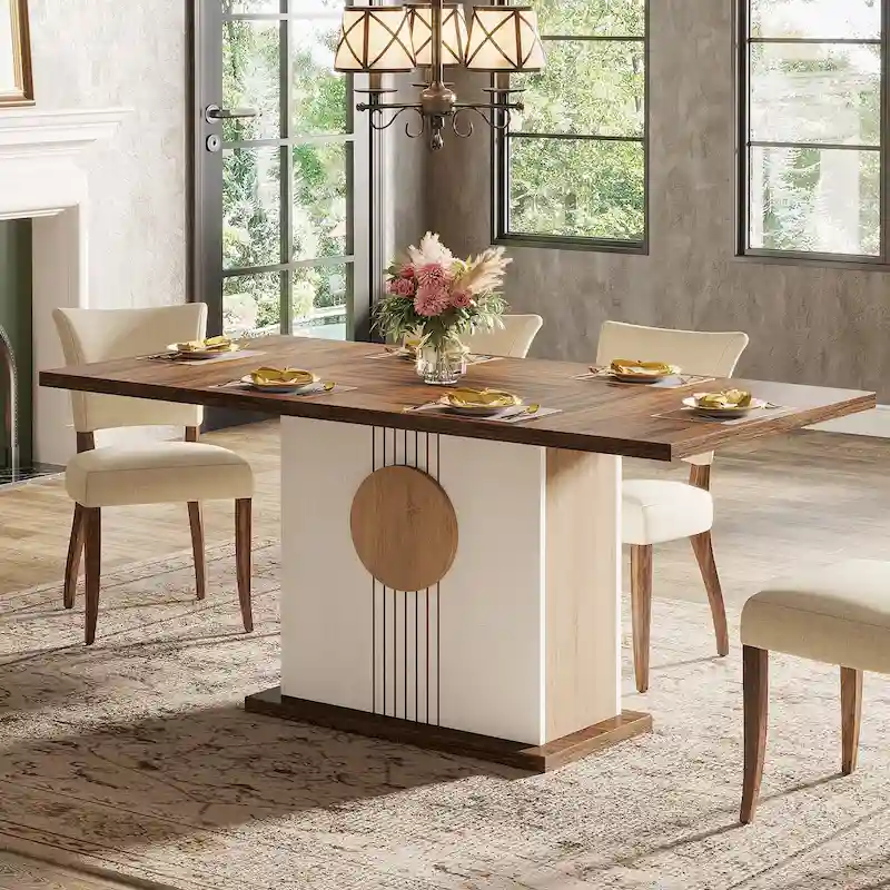 Farmhouse Wood Dining Table