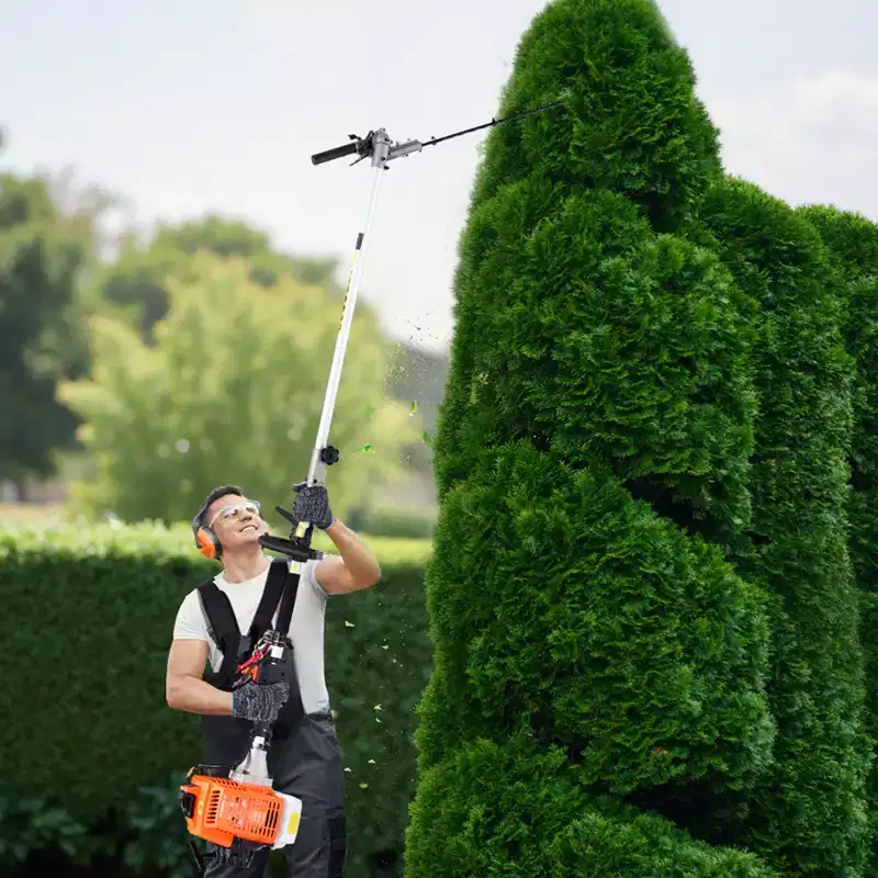 VEVOR Gas Hedge Trimmer, 2 Cycle Gas Power Handheld Hedge Trimmer, 5-in-1 63cc Cordless Weed Eater with Protective Gear Set,Multicolor