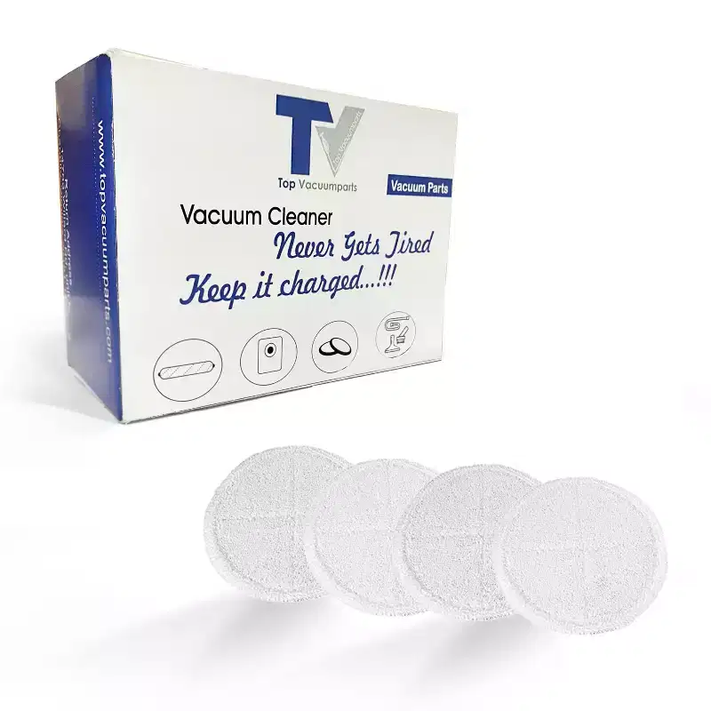 Topvacuumparts Replacement For Bissell 8.6 Inch Soft Mop Pads Fits Spinwave 2039, 20391, 20395, 2039H (2 Pack 4 pads) # compare to part 1611297