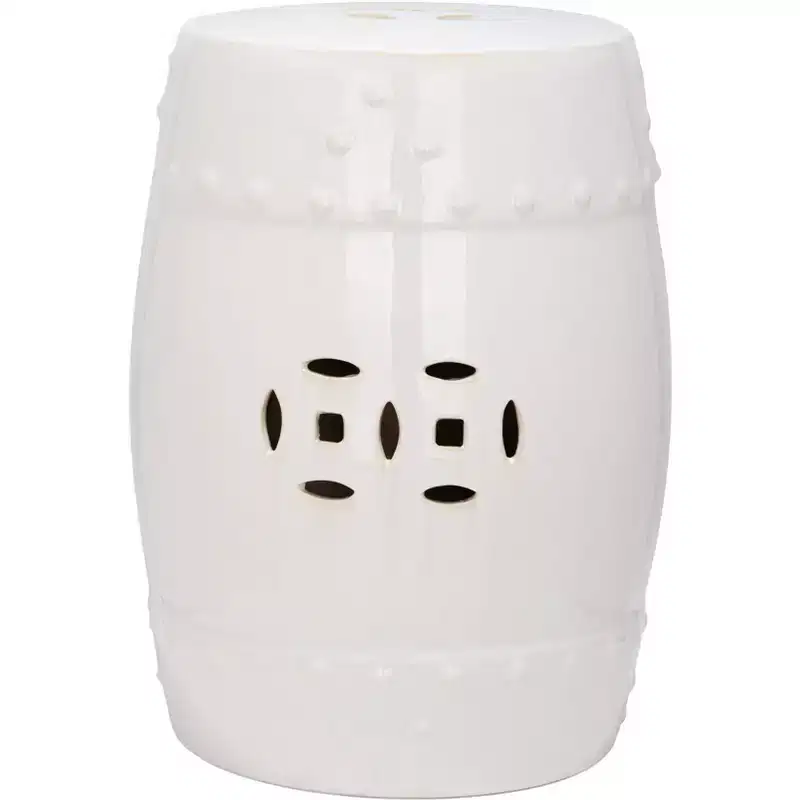 Modern Ming Garden Stool - ACS4516 - Indoor/Outdoor - Safavieh