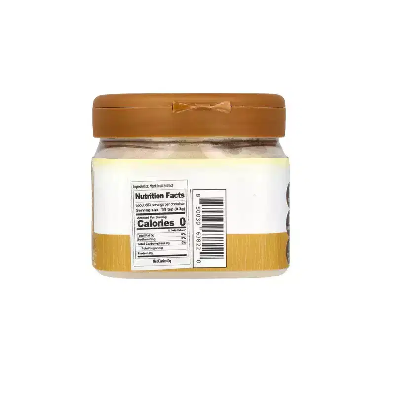 Health Garden Pure Raw Monk Fruit 3oz Jar