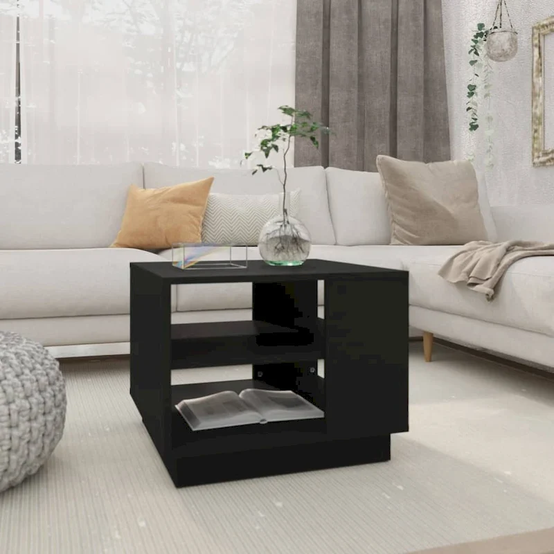 Coffee Table Accent End Side Sofa Table for Living Room Engineered Wood - 21.7 x 21.7 x 16.9