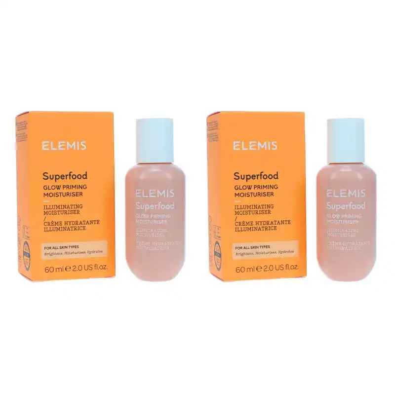 ELEMIS Superfood Glow Priming Moisturiser 2 oz 2 Pack