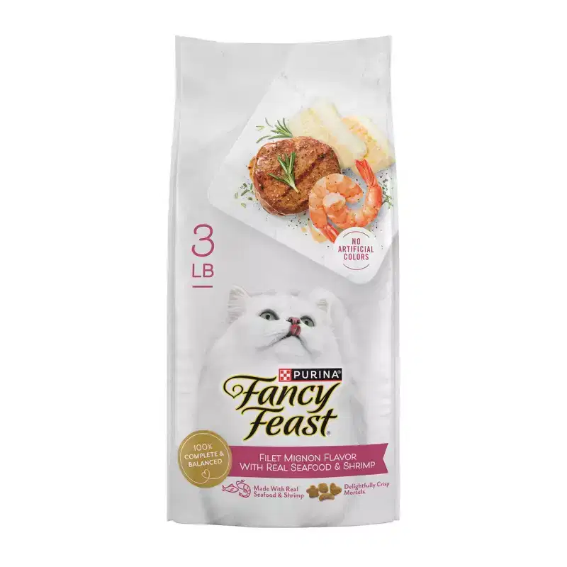 Purina Fancy Feast Filet Mignon with Real Seafood & Shrimp Flavor Dry Cat Food - 3lbs