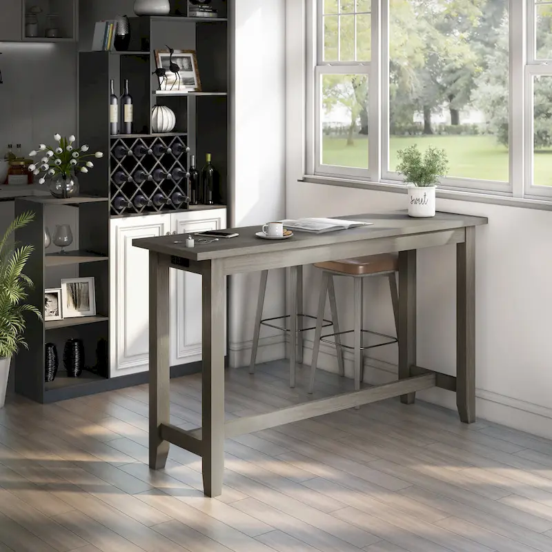 64-inch Counter Height Table with USB Port