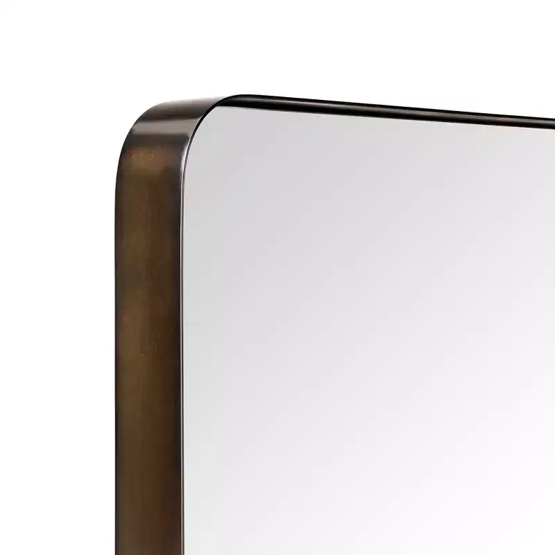 Arthers Rectangular Stainless Steel Framed Pivoting Wall Mounted Bathroom Vanity Mirror