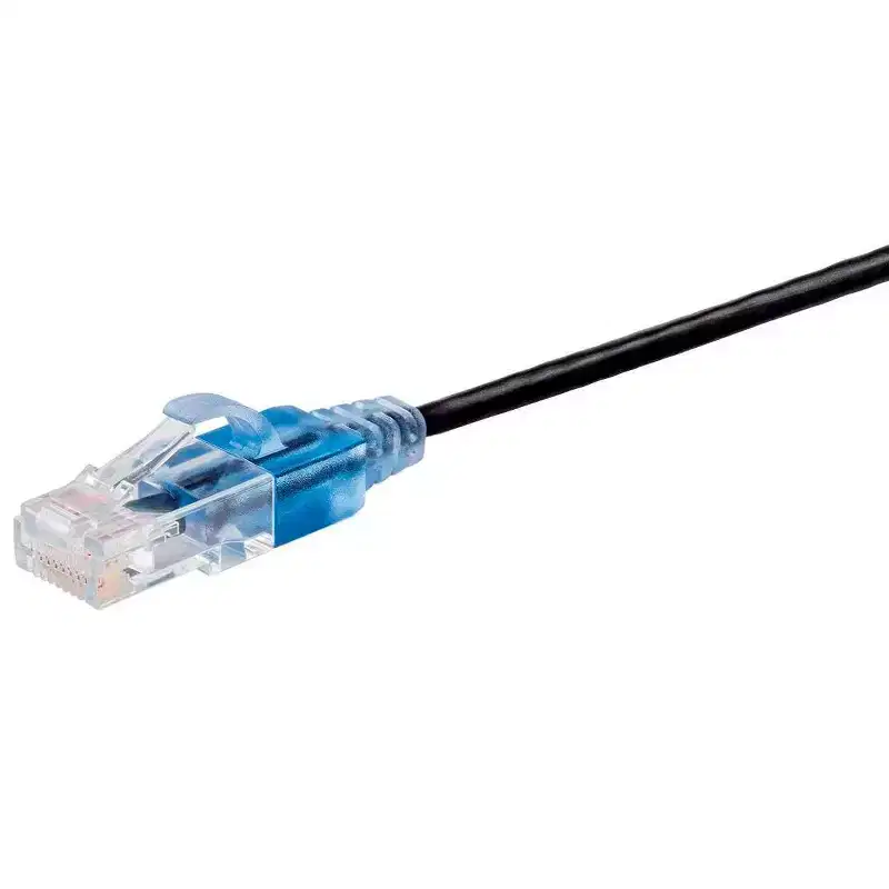 Monoprice Cat6A Ethernet Network Patch Cable - 20 Feet - Black | 10-Pack, 10G - SlimRun Series