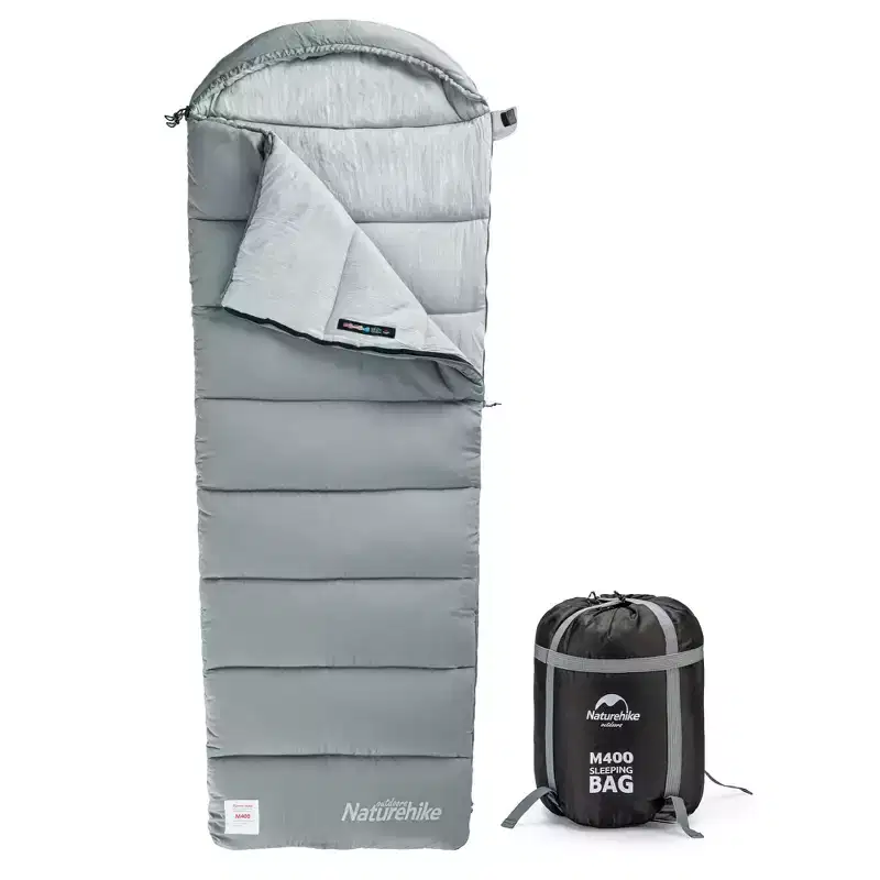Naturehike Sleeping Bag for Adults with Hood,33 Lightweight Hollow Cotton Sleeping Bag,3 Seasons Waterproof Spliceable Sleeping Bags for Camping