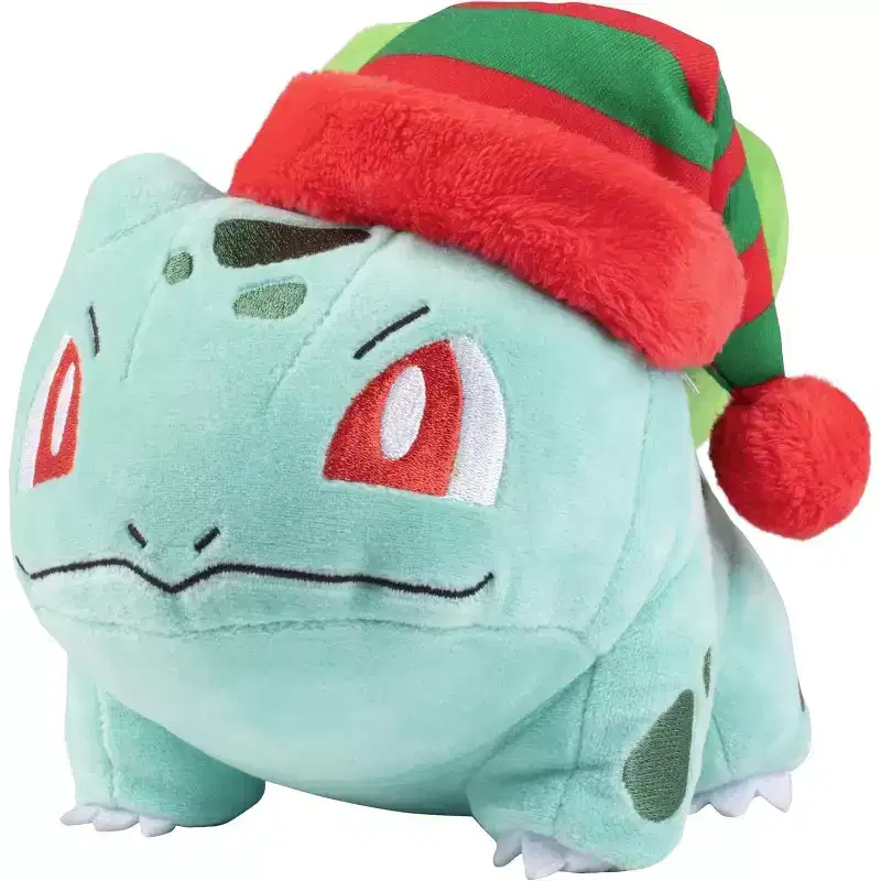 Pokmon 8 Bulbasaur Plush with Hat Accessory- Officially Licensed - Generation 1 Starter - Stuffed Animal Toy Figure - Gift Kids, Boys, Girls - 2+