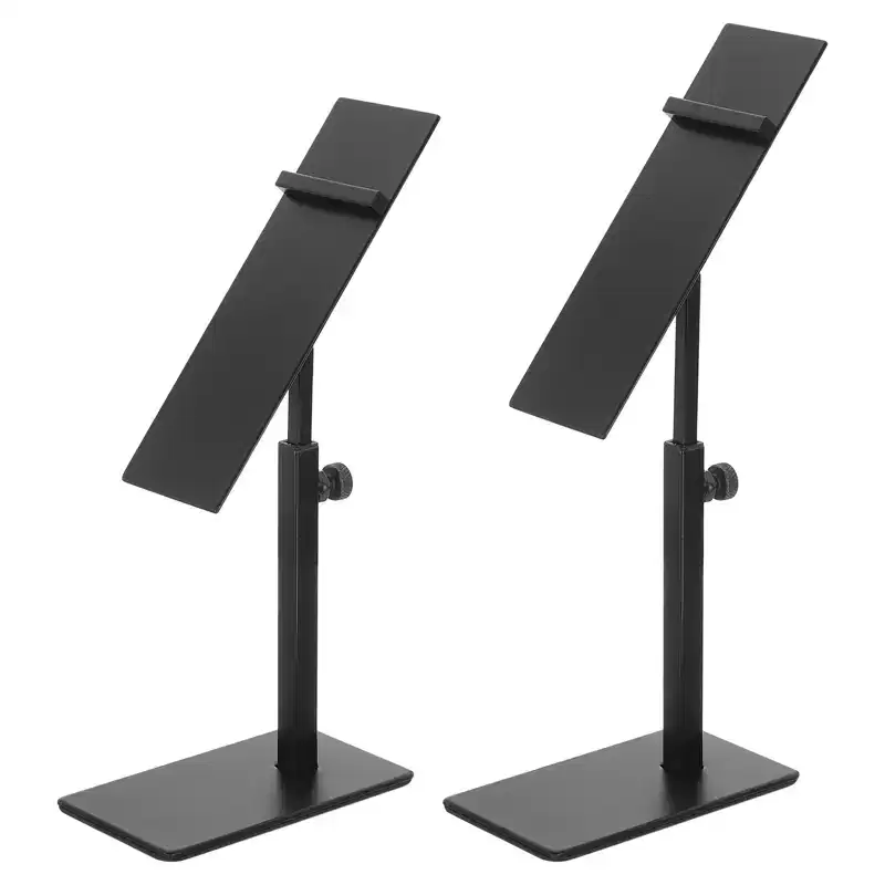 Unique Bargains Home Adjustable Countertop Display Shoe Rack Holder 2 Pack