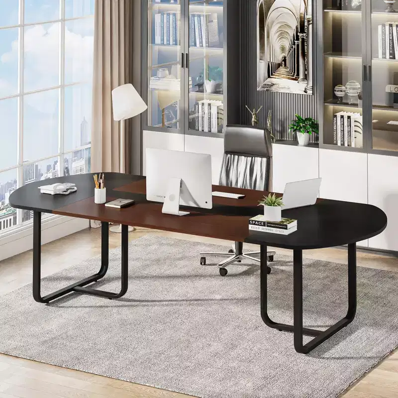 Lantine 70.86 Modern Oval Executive Computer Desk