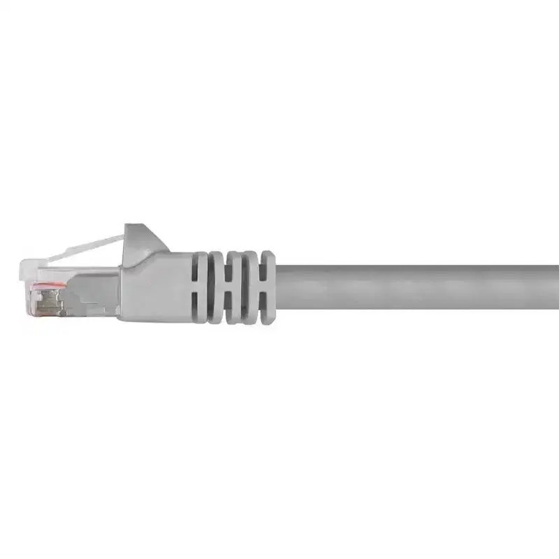 Monoprice Cat6 Ethernet Patch Cable - 3 Feet - Gray | Network Internet Cord - RJ45, Stranded, 550Mhz, UTP, Pure Bare Copper Wire, Crossover, 24AWG