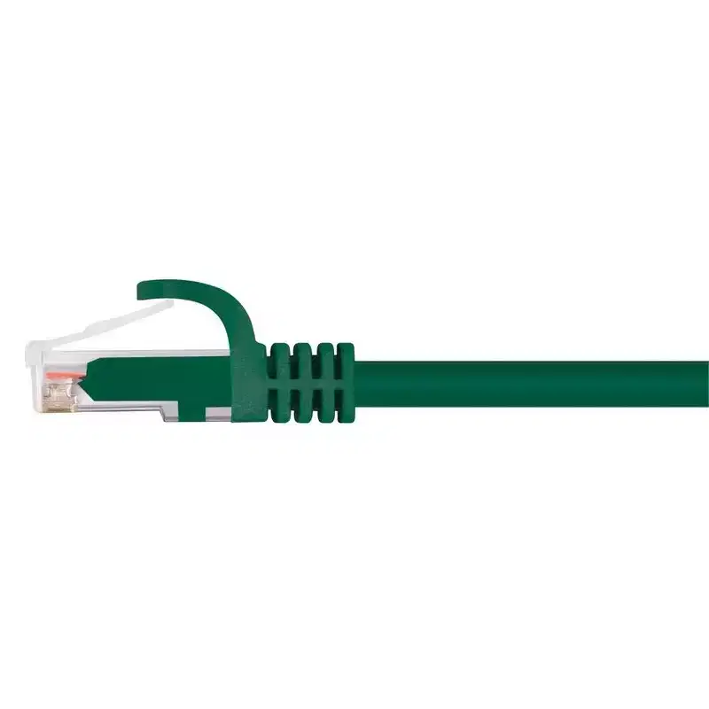 Monoprice Cat6 Ethernet Patch Cable - 100 Feet - Green | Network Internet Cord - RJ45, Stranded, 550Mhz, UTP, Pure Bare Copper Wire, 24AWG - Flexboot