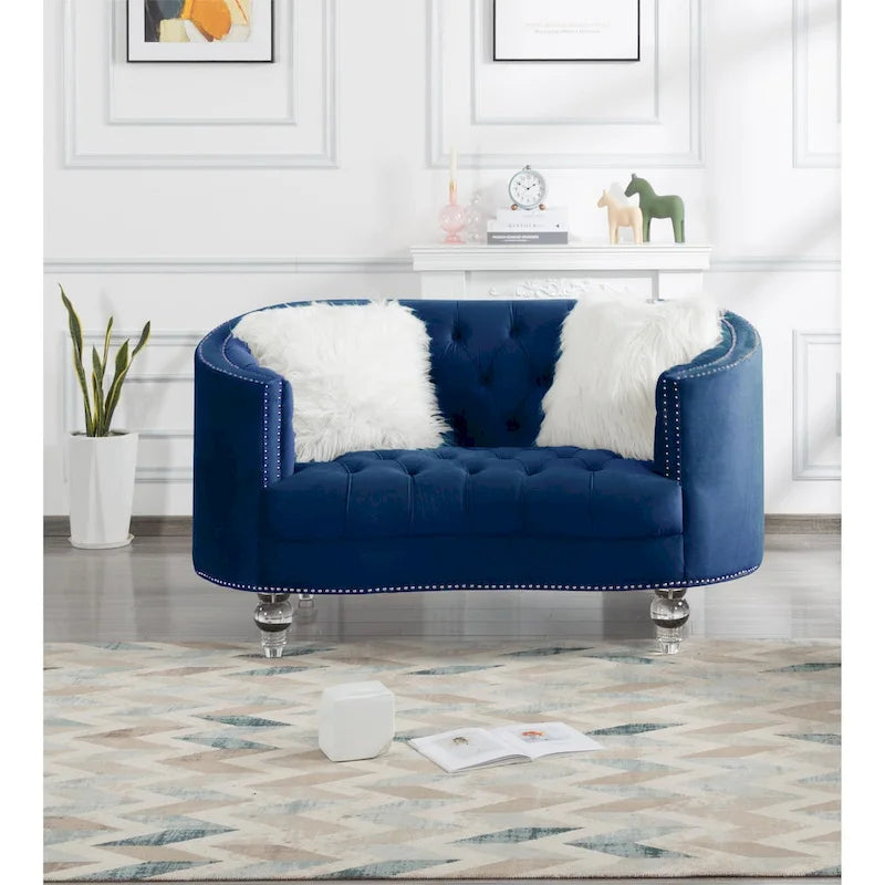 Living Room Velvet Sofa