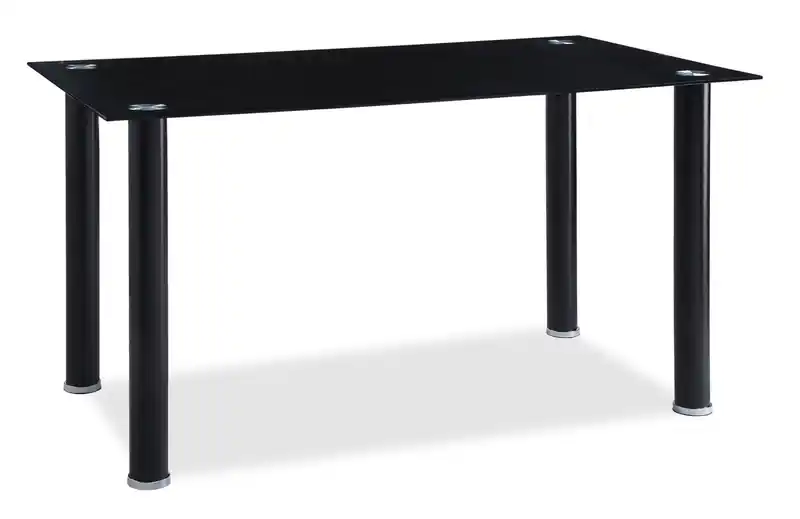 Dining Table with Glass Top, 55W
