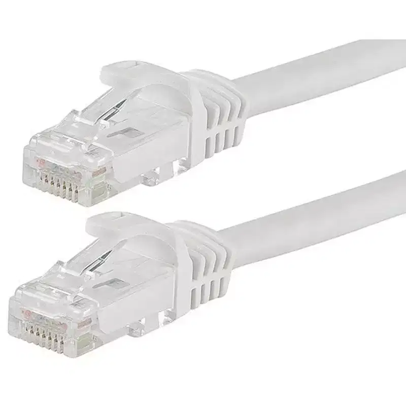 Monoprice Cat6 Ethernet Patch Cable - 3 Feet - White | Network Internet Cord - RJ45, Stranded, 550Mhz, UTP, Pure Bare Copper Wire, 24AWG - Flexboot