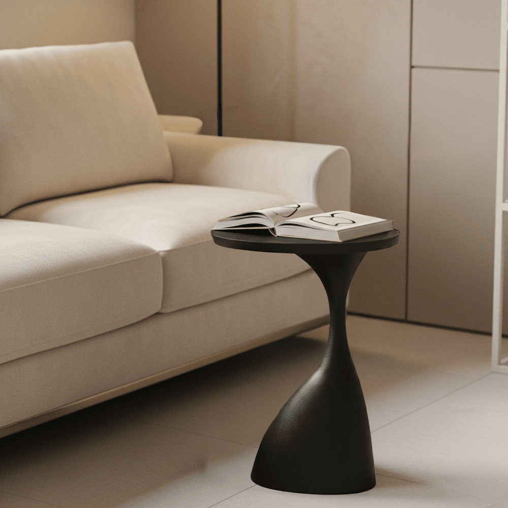 Matt Black Side Table