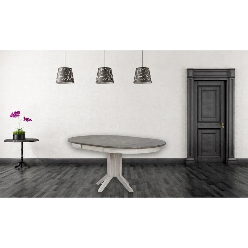 Multi Color Round Pedestal Dining Table, Seats 4-6