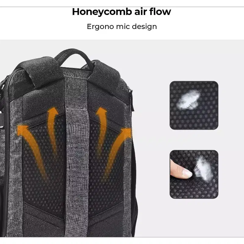 Summit Adventure Waterproof DSLR Camera Backpack - 15.6 Laptop Compartment, Tripod Holder & Rain Cover.