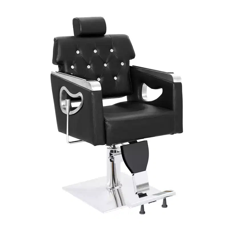 All Purpose Heavy Duty Reclining Hair Salon Chair with Headrest Brown