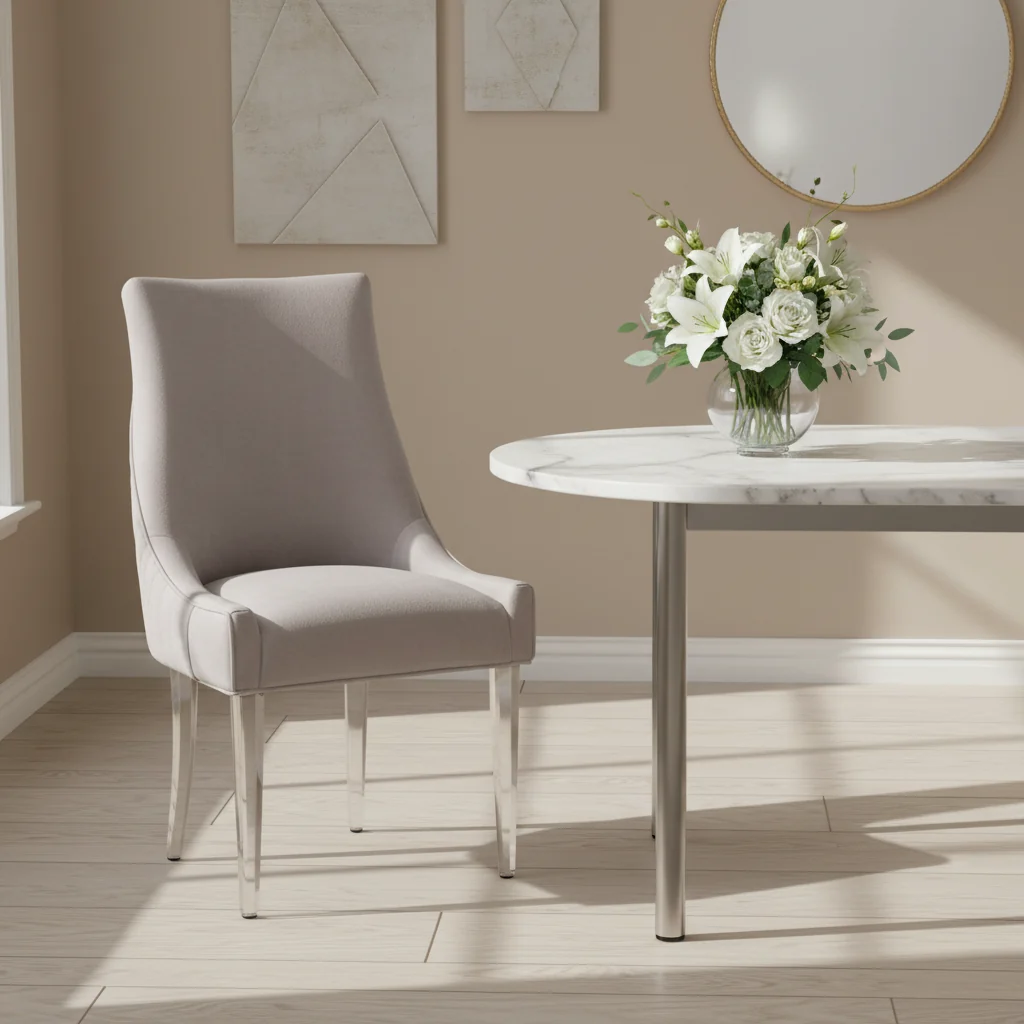 Acrylic Leg Dining Chair - 22W x 28D x 38H