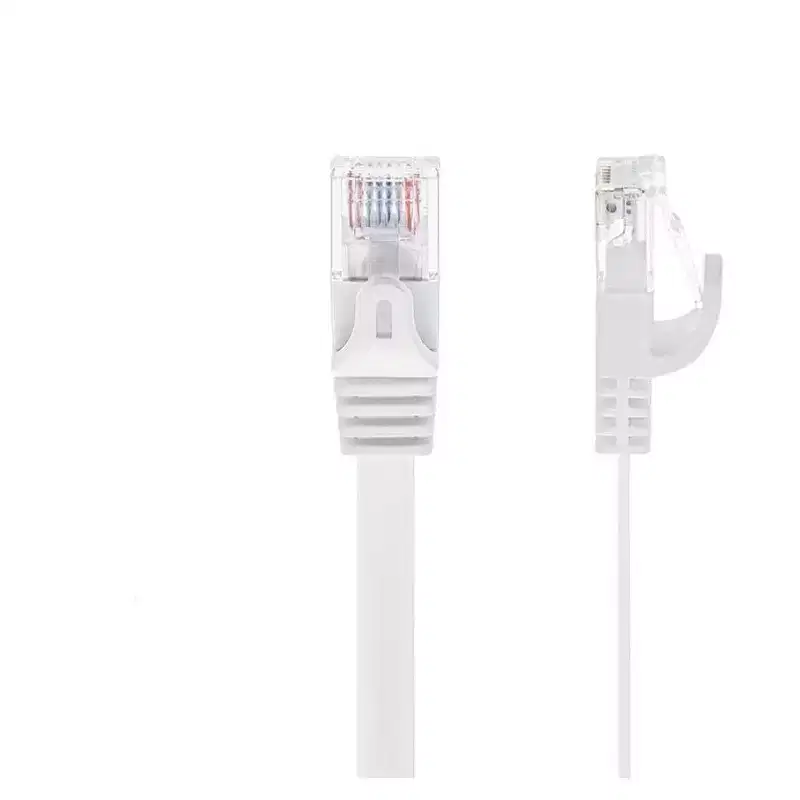 Monoprice Cat6 Ethernet Patch Cable - 7 Feet - White | Snagless RJ45, Flat, 550MHz, UTP, Pure Bare Copper Wire, 30AWG, For Network Internet Modem