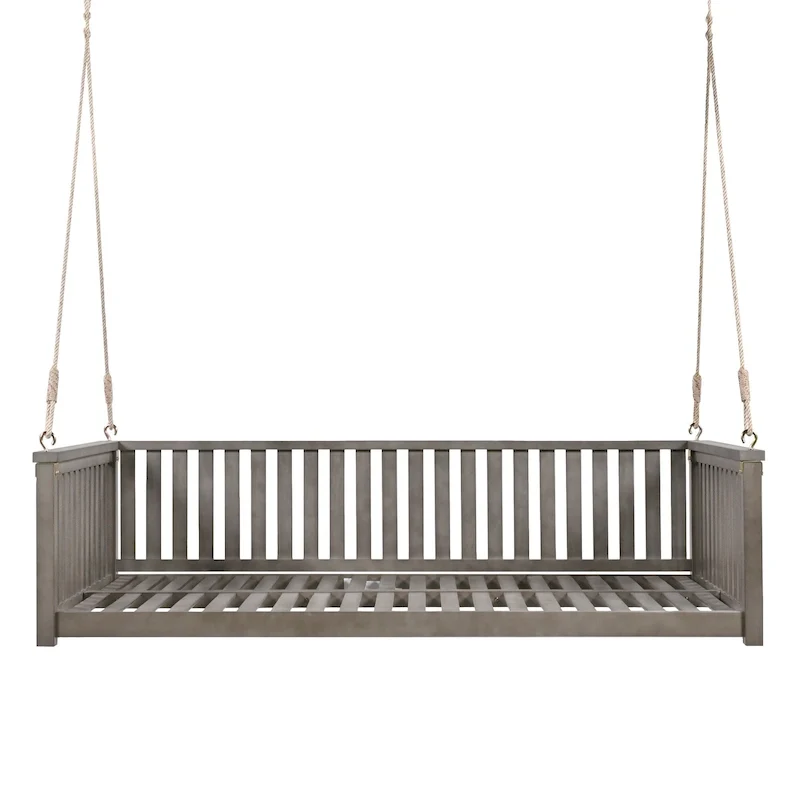 Patio Minimalist Twin Size Garden Swing Bed